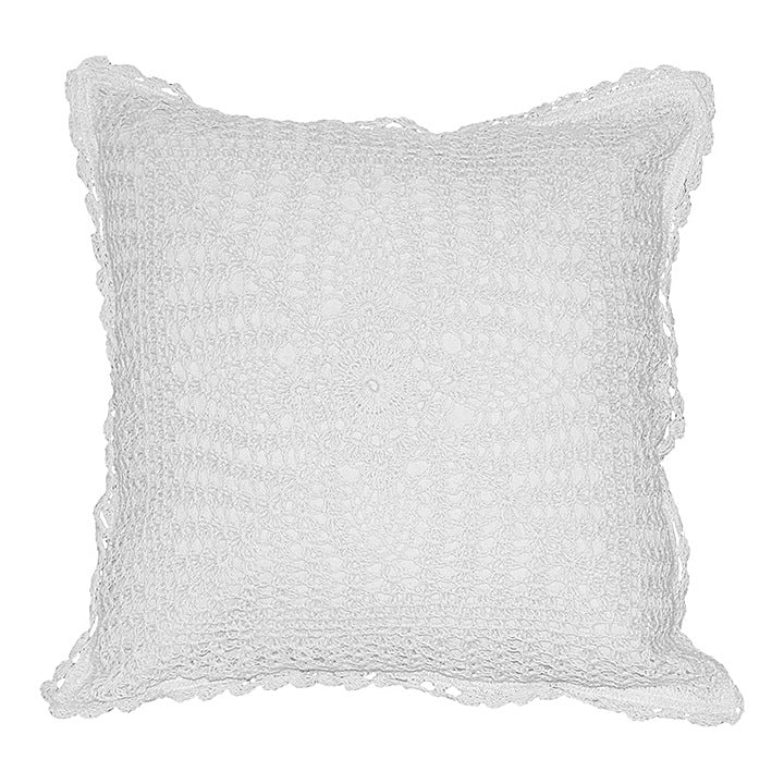 SC Crochet Cushion Cover - White : 1 Unit