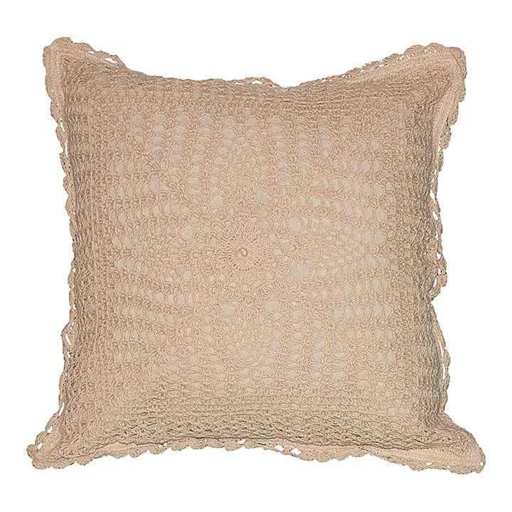 SC Crochet Cushion Cover - Beige : 1 Unit
