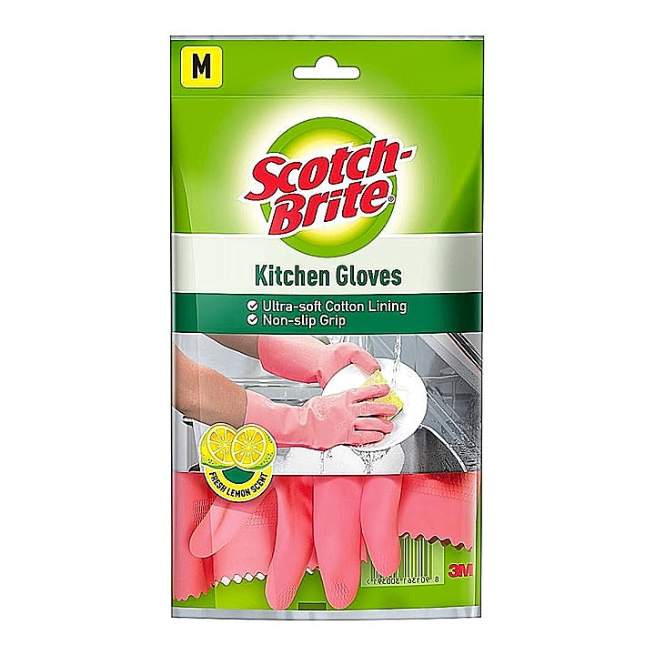 Scotch-Brite Kitchen Gloves (Size - M) : 1 Unit