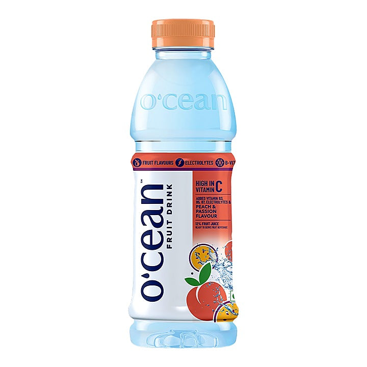 O'cean Fruit Drink - Peach & Passion Fruit Flavour : 500 ml