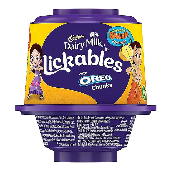 Cadbury Dairy Milk Lickables with Oreo Chunks : 20 g