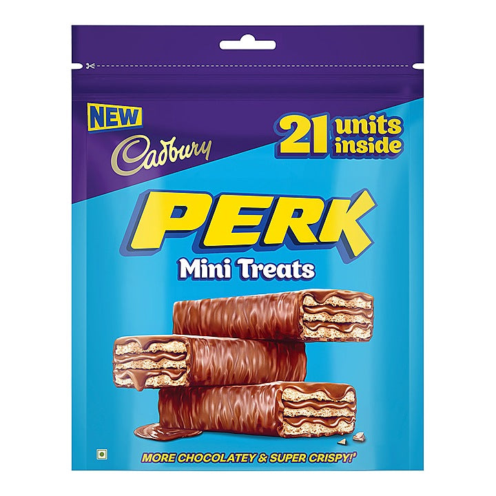 Cadbury Perk Chocolate Coated Wafer Mini Treats : 115.5 g