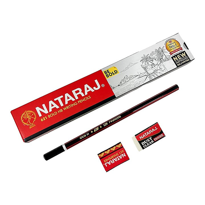 Nataraj 621 Writing Pencils : 10 Pieces