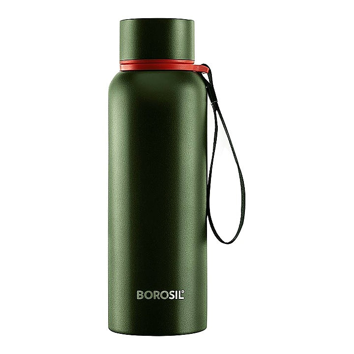 Borosil Stainless Steel Hydra Trek Bottle - Green : 700 ml