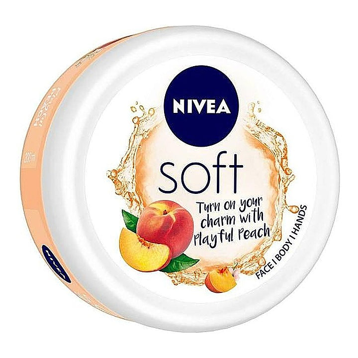 Nivea Soft Peach Moisturizing Skin Cream : 200 ml