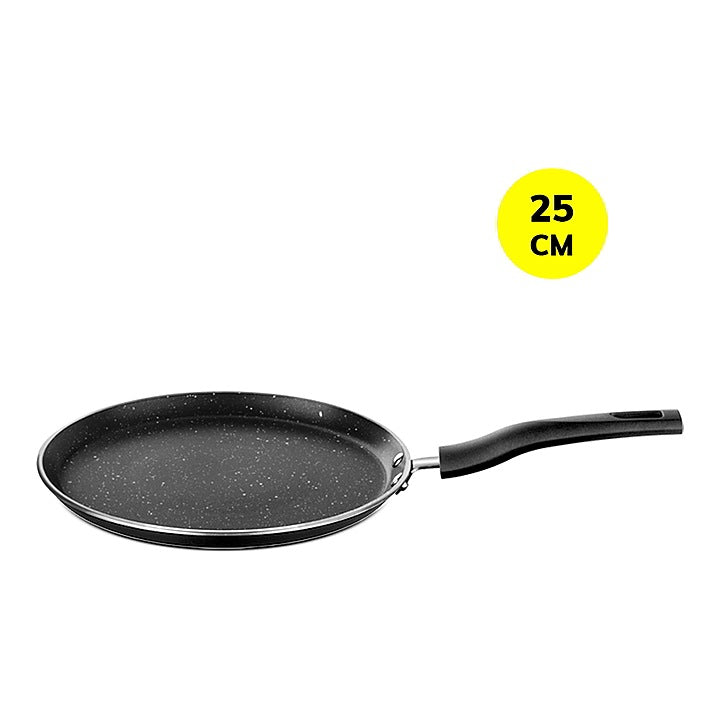Borosil Granito Non-Stick Induction Base Flat Tawa - Black : 28 cm