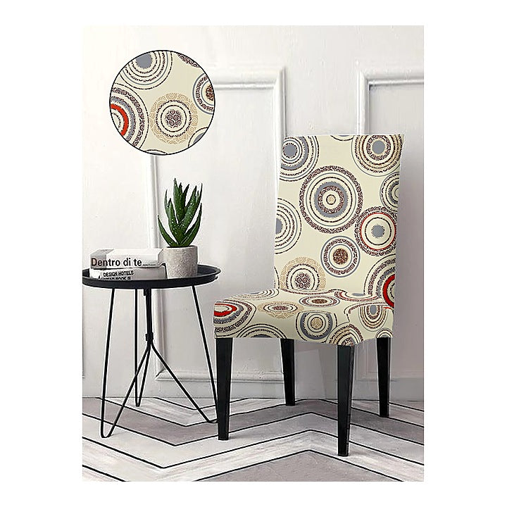 Cortina Polyester Dining Chair Cover - Beige : 1 Unit