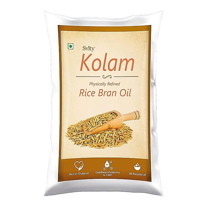 Svity Kolam Rice Bran Oil Pouch : 910 g