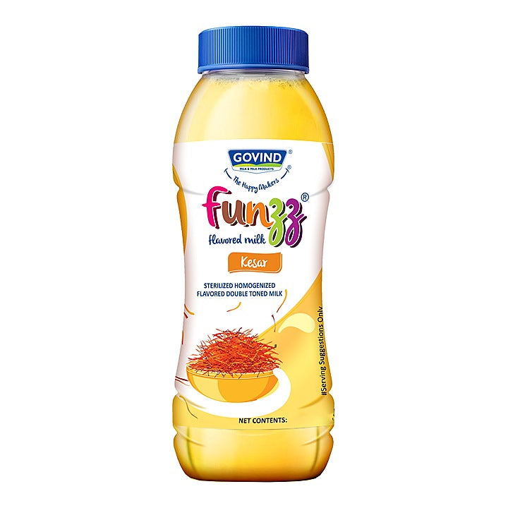 Govind Flavoured Milk - Kesar : 200 ml