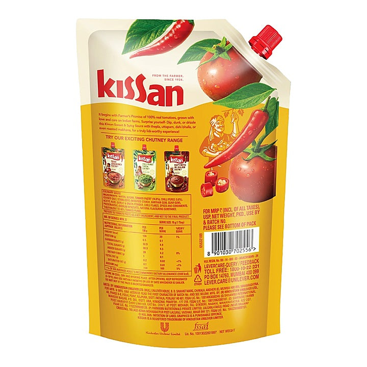 Kissan Tomato Sauce - Sweet & Spicy : 850 g