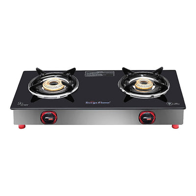 Suryaflame Stainless Steel Lotus LPG Gas Stove : 2 Burners