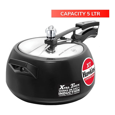 Hawkins Contura Inner Lid Pressure Cooker (CXT50) Black - 5 L : 1 Unit