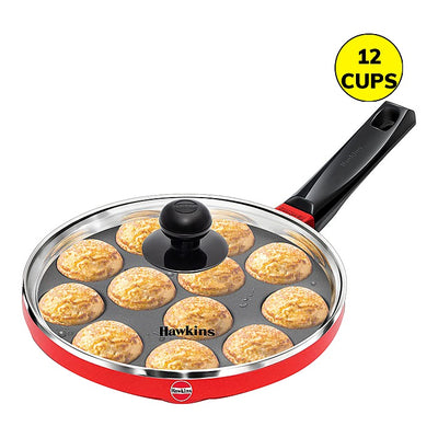 Hawkins Non-Stick Appe Pan with Glass Lid (12 Cups) - 20 cm : 1 Unit