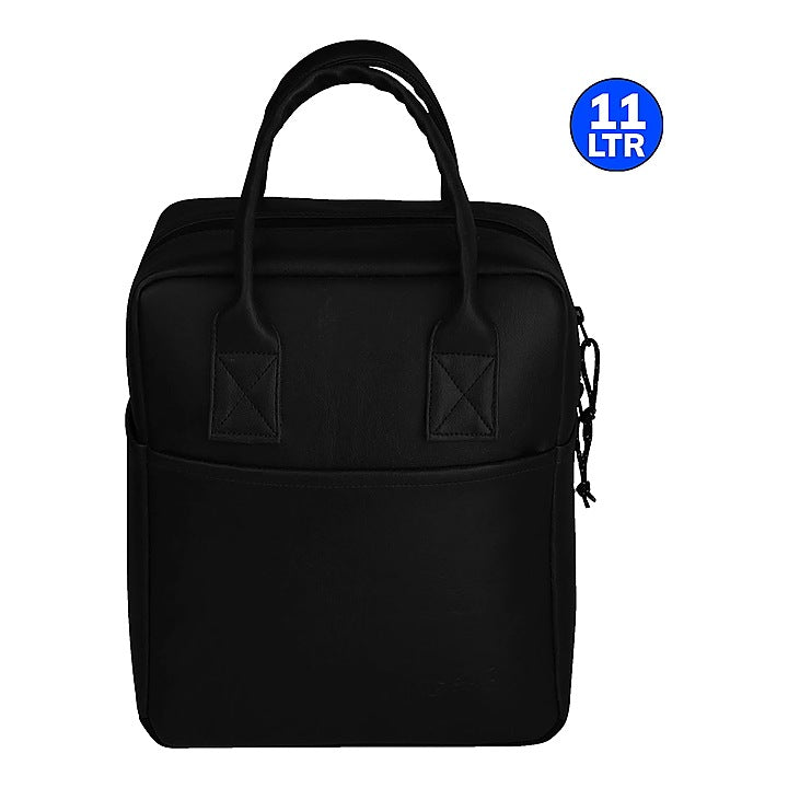 F Gear Synthetic Leather Modish Lunch Bag (Black) - 11 L : 1 Unit