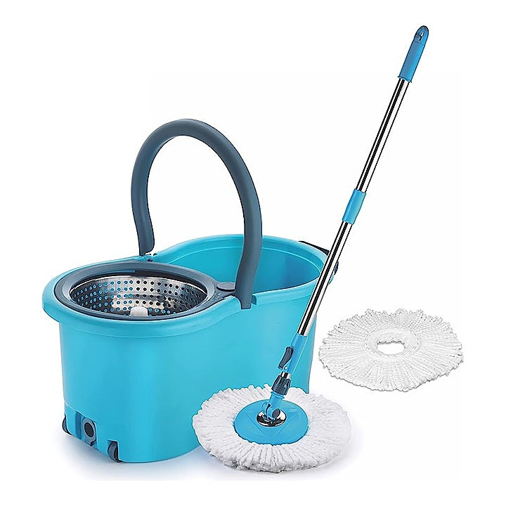 Sparkmate By Crystal Strolley Steel Spin Mop and Bucket With Free Refill : 1 Unit