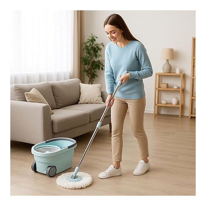 DHomes Floor Cleaning Easy Spin Mop & Bucket Set - Assorted : 1 Unit