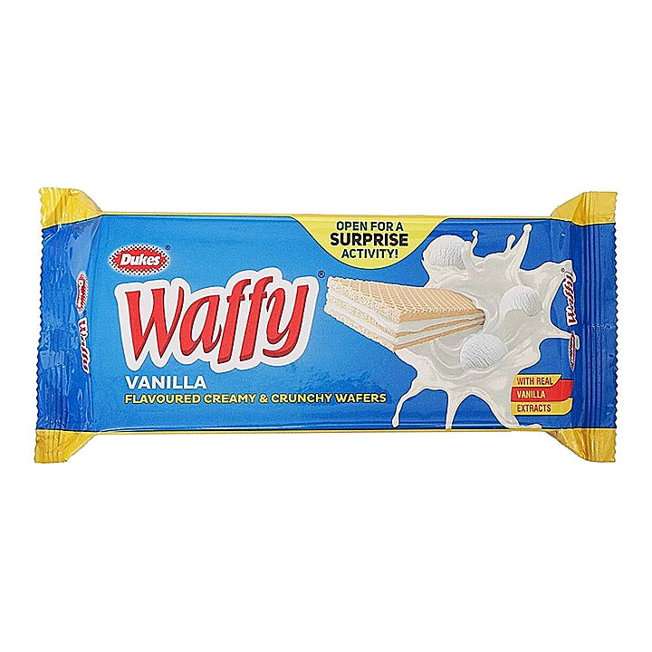 Dukes Waffy Vanilla Flavoured Wafer Biscuits : 55 g