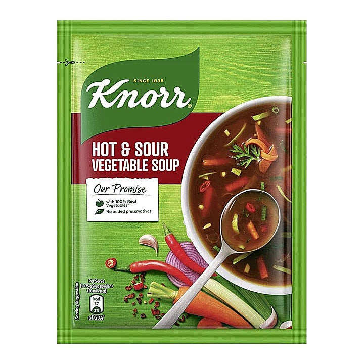 Knorr Hot & Sour Veg Soup : 41 g