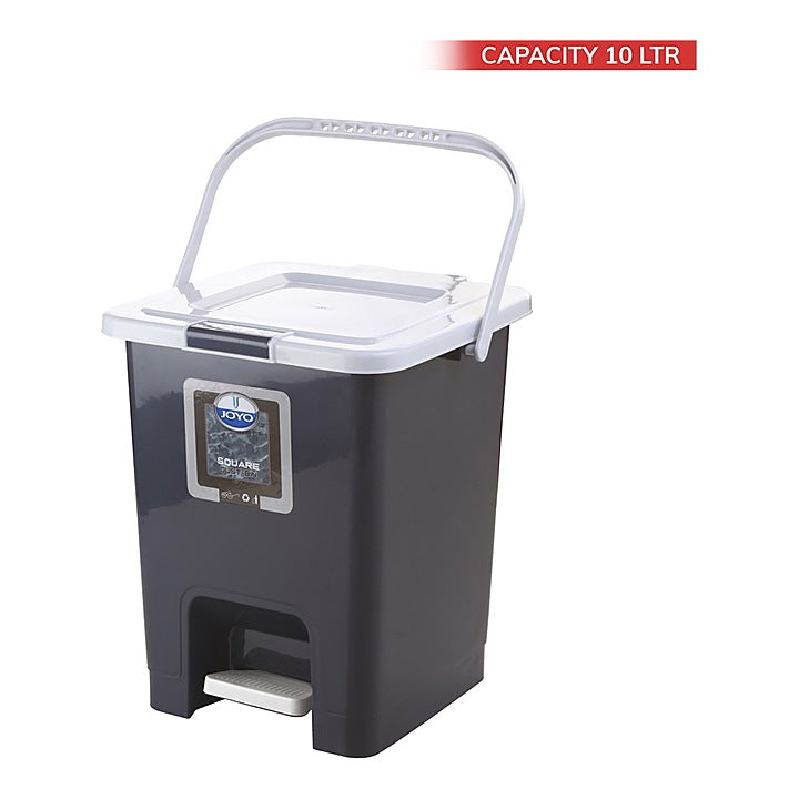 Joyo Square Pedal Dust-Bin (Grey-Assembled) - 10 L : 1 Unit