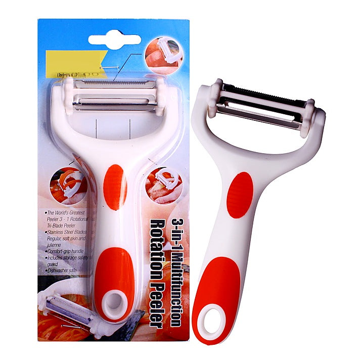 Stainless Steel Multifunctional 3-In-1 Peeler : 1 Unit