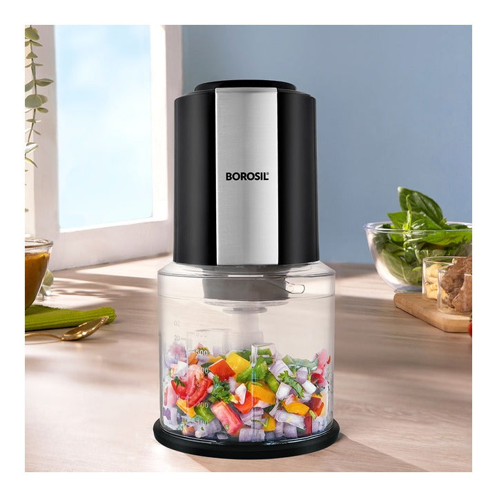 Borosil Chef Delight Chopper 300 W - Black : 1 Unit