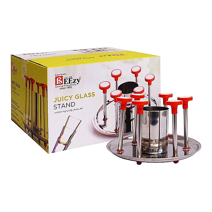 Beezy Stainless Steel Juicy Glass Stand : 1 Unit