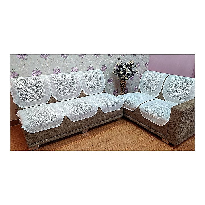 MHF Sofa Slip Cover Galaxy 05 - White 6 Pieces : 1 U