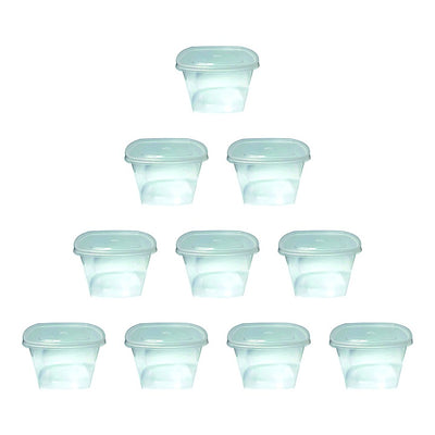 Vinay Trading Reusable Square Tub Container (500 ml) : 10 N