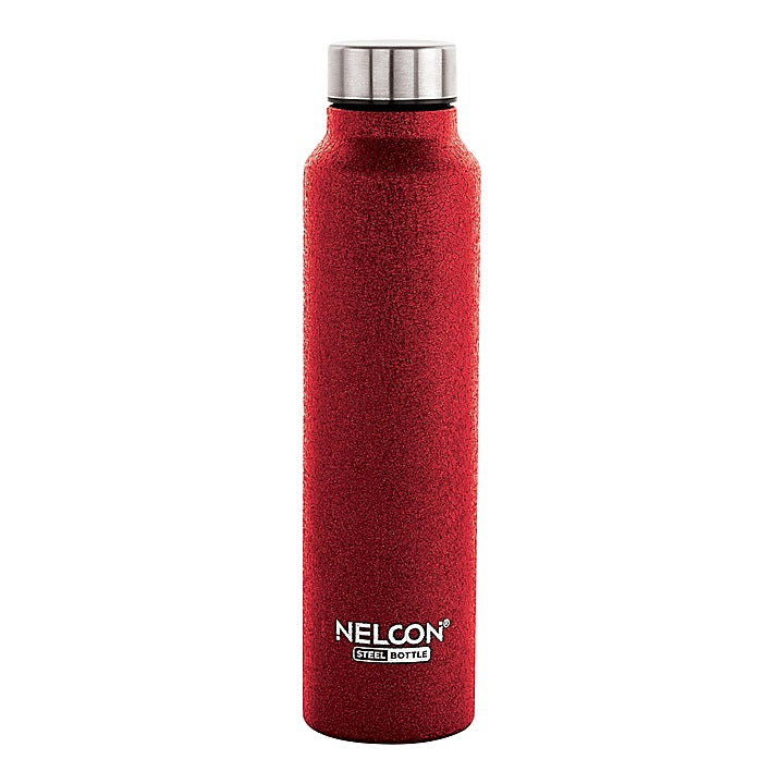 Nelcon Stainless Steel Water Bottle Dew (Red Crocs) - 1 L : 1 Unit