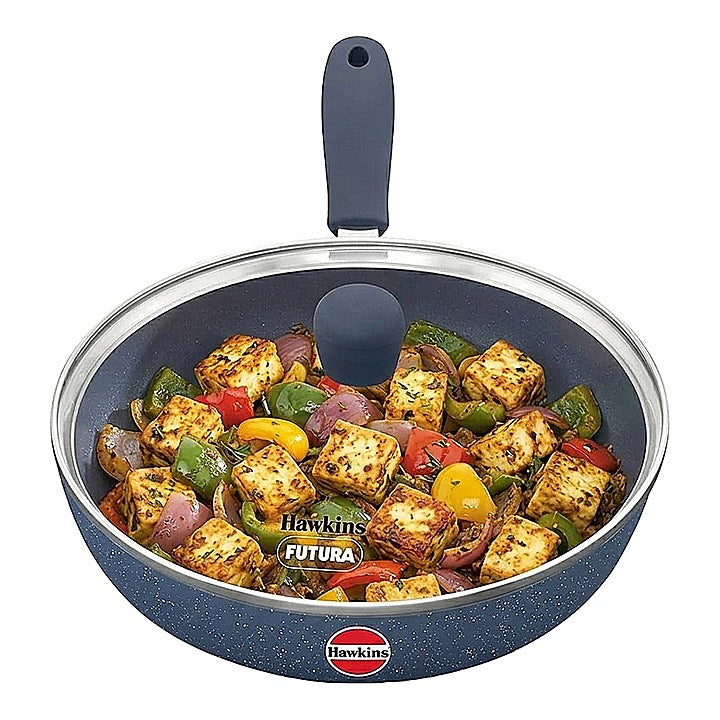 Hawkins Ceramic Non-Stick Frying Pan with Glass Lid - 23 cm : 1 Unit
