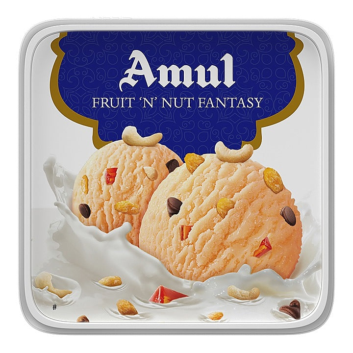 Amul Ice Cream Tub - Fruit 'N' Nut Fantasy : 1 L