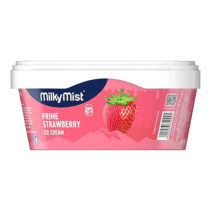 Milky Mist Prime Strawberry Ice Cream Tub : 1 L