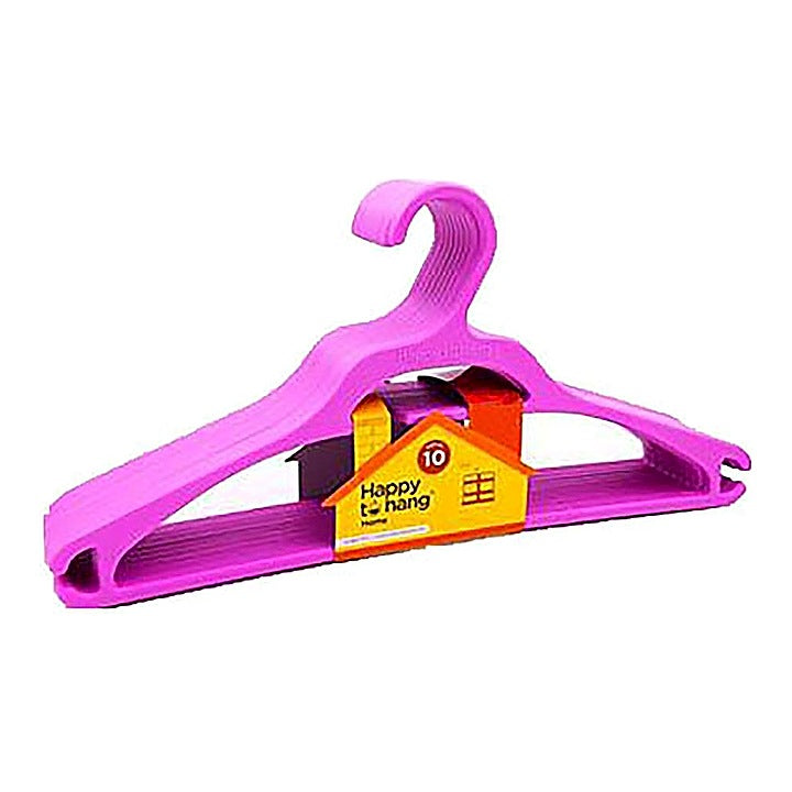 Happy to Hang Home Hangers - Purple : 10 Pieces