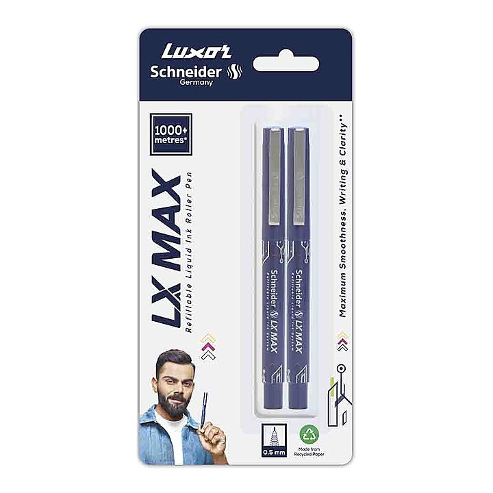 LX Schneider Max Ball Pen - Blue : Pack of 2