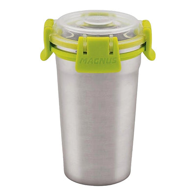 Magnus Klip Lock Stainless Steel Tumbler Glass Matte - Green : 350 ml