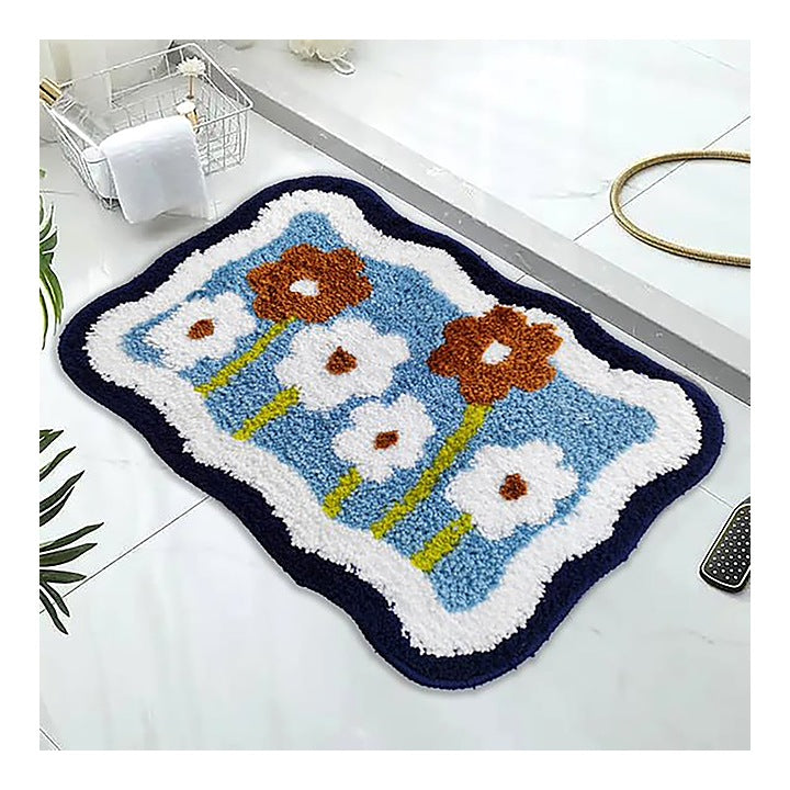 Elegant Weavers Peru Door Mat - Blue : 40x60 cm