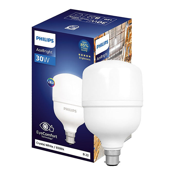 Philips AceBright LED Bulb B22 Crystal White 30 W : 1 Unit