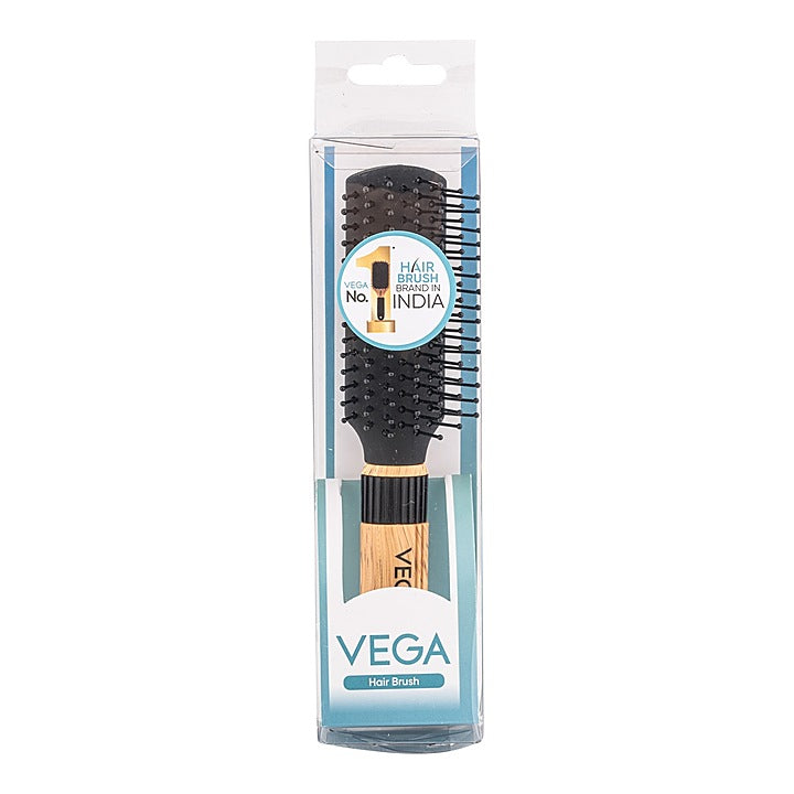 Vega Mini - Flat Hair Brush (R5-FB) Black : 1 Unit