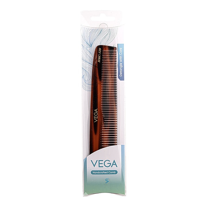 Vega Handcrafted Dressing Comb (HMC-32D) Tortoise : 1 Unit