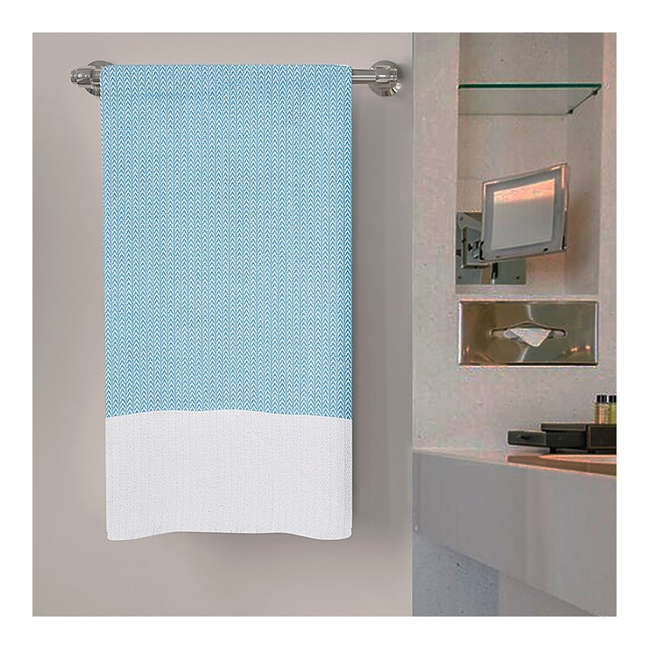 Anju Fabric Bath Towel 155 GSM (Aqua) - 75x150 cm : 1 Unit