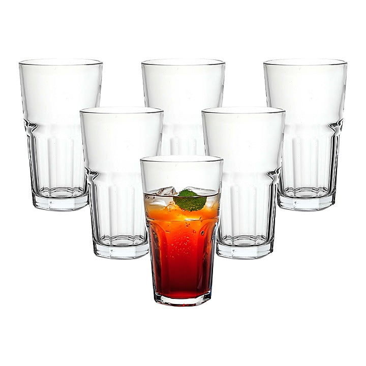 Sanjeev Kapoor Melbourne Long Drinking Glass (420 ml) : 6 N