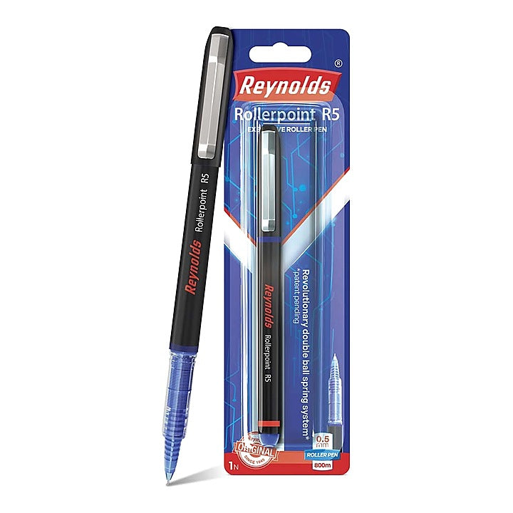 Reynolds Rollerpoint R5 Blister Blue Ball Pen : 1 Unit