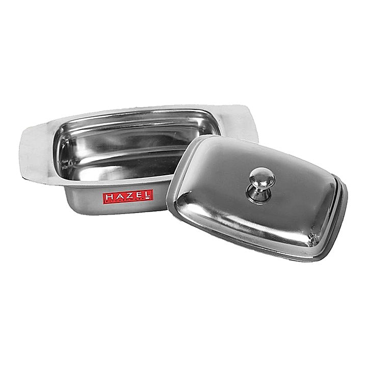 HAZEL Stainless Steel Butter Container With Lid : 1 Unit