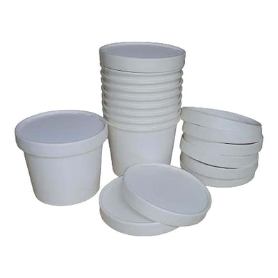 Disposable Paper Container 500 ml (White) : 10 N