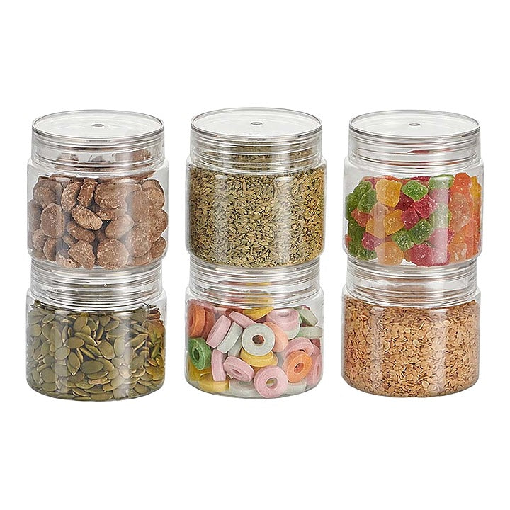 Steelo Homely Plastic Container - 330 ml 6 Pieces : 1 Unit