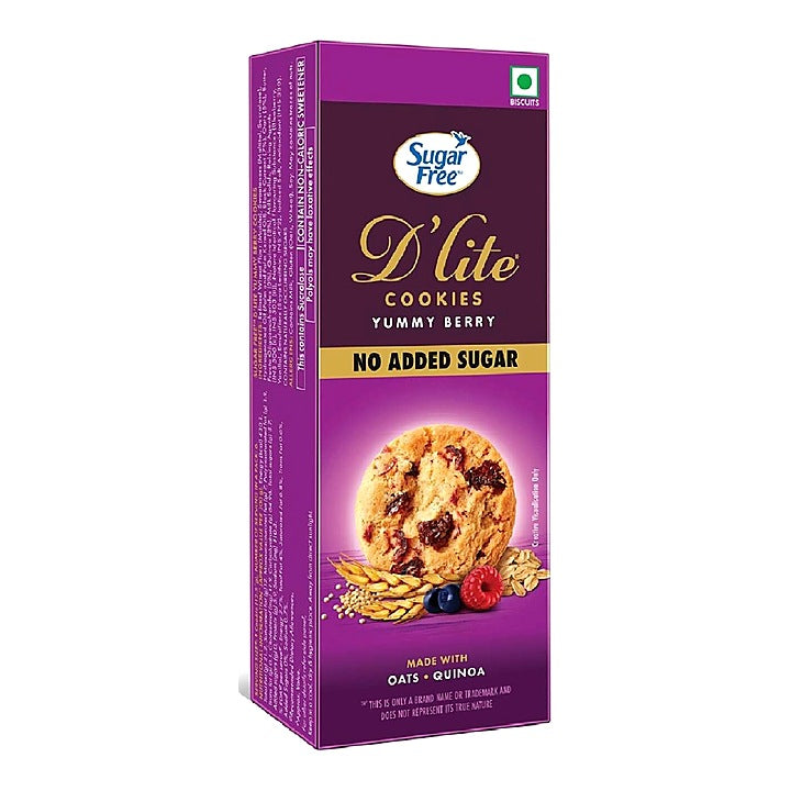 Sugar Free D'Lite Yummy Berry Cookies : 75 g