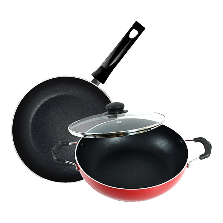 Macclite Alpha Non-Stick Aluminium Gift Set (Red) - Pack of 3 : 1 Unit