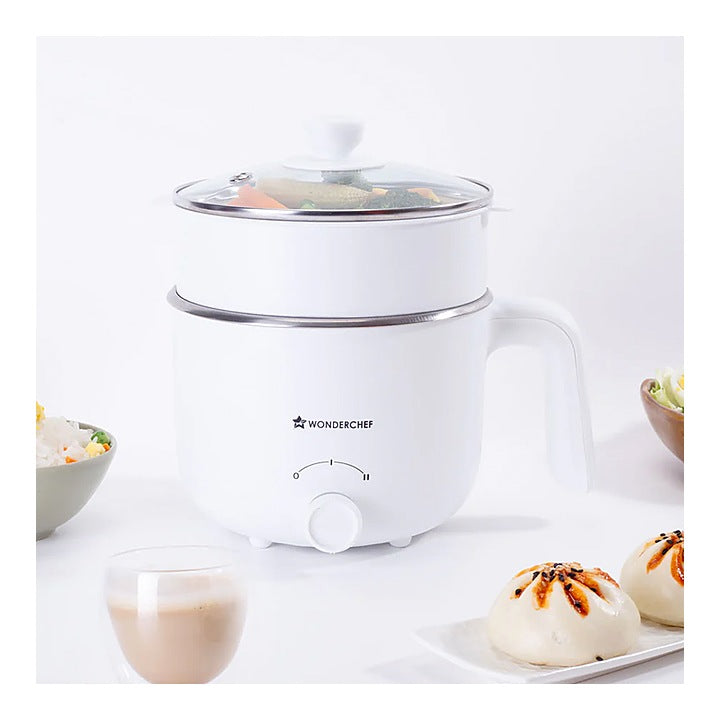 Wonderchef Luxe Ivory Multi Cook Kettle (White) 1.2L - 600 W : 1 Unit