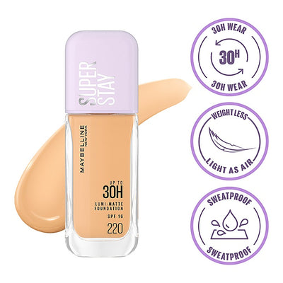Maybelline New York Super Stay Lumi Matte Liquid Foundation 220 SPF16 : 35 ml
