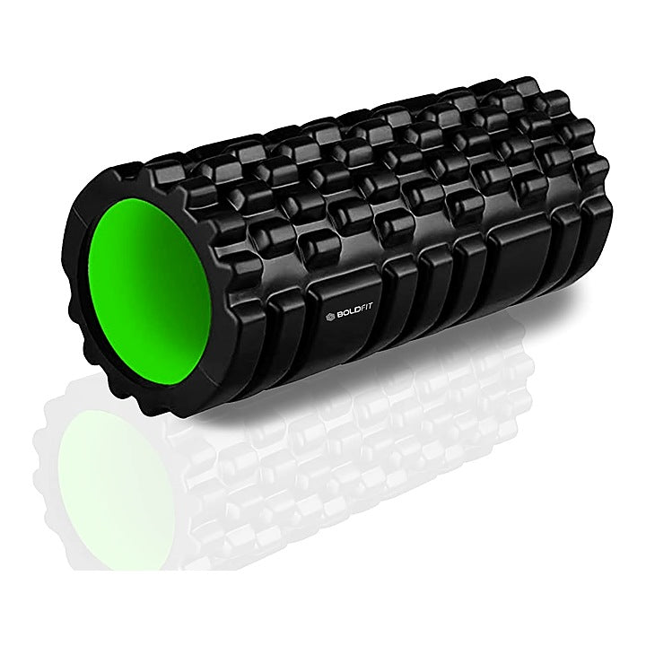 Boldfit Foam Roller (33 Cm) - Black Green : 1 Unit